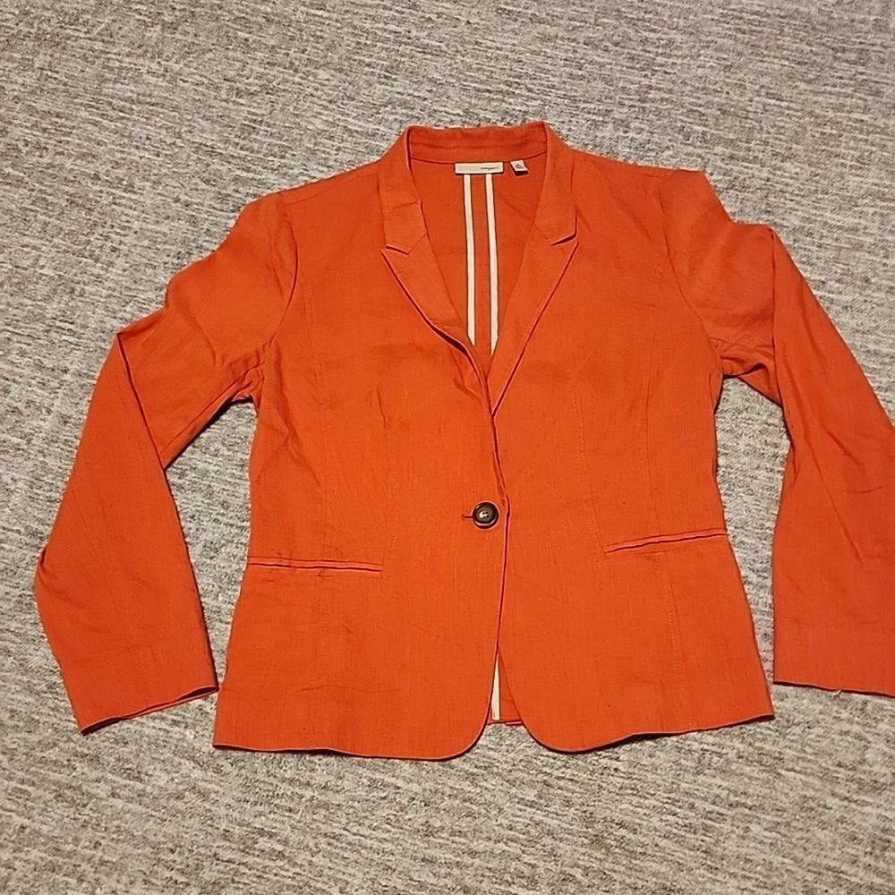 Halogen- linen blend jacket